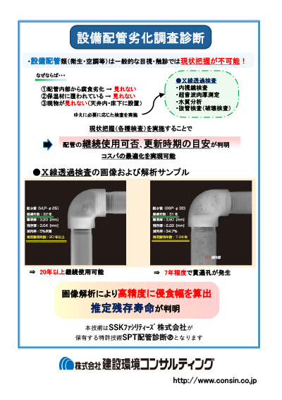 設備配管劣化調査診断