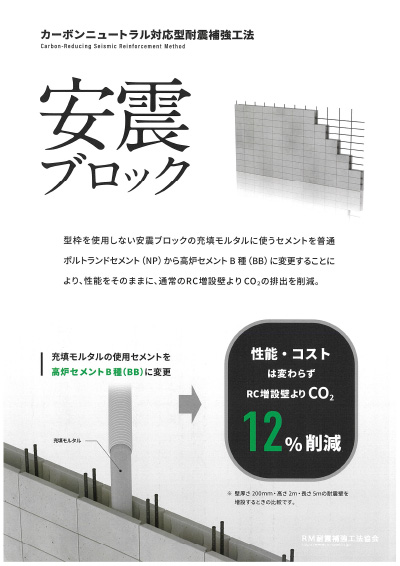 ブロック壁補強　安震ブロック